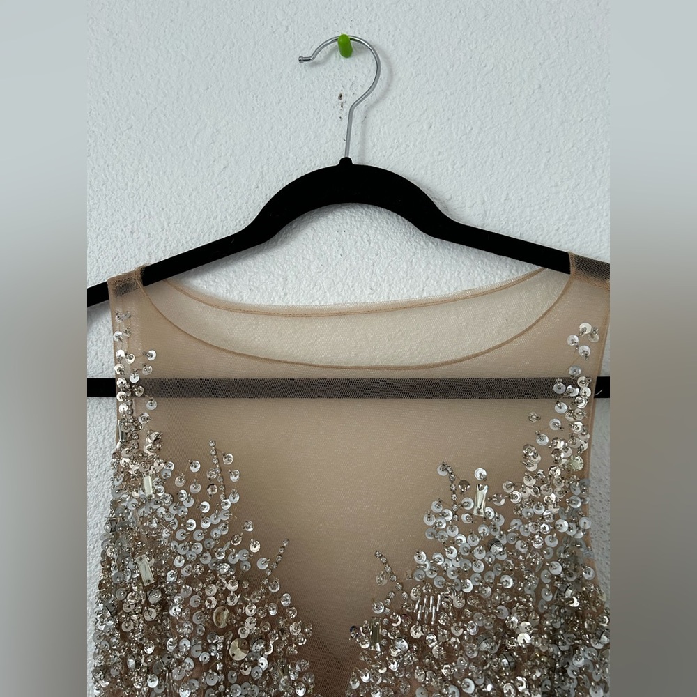 TERANI COTURE TERANI PROM 1611P0705 illusion sleeveless sparkle evening gown 2 - Picture 11 of 16